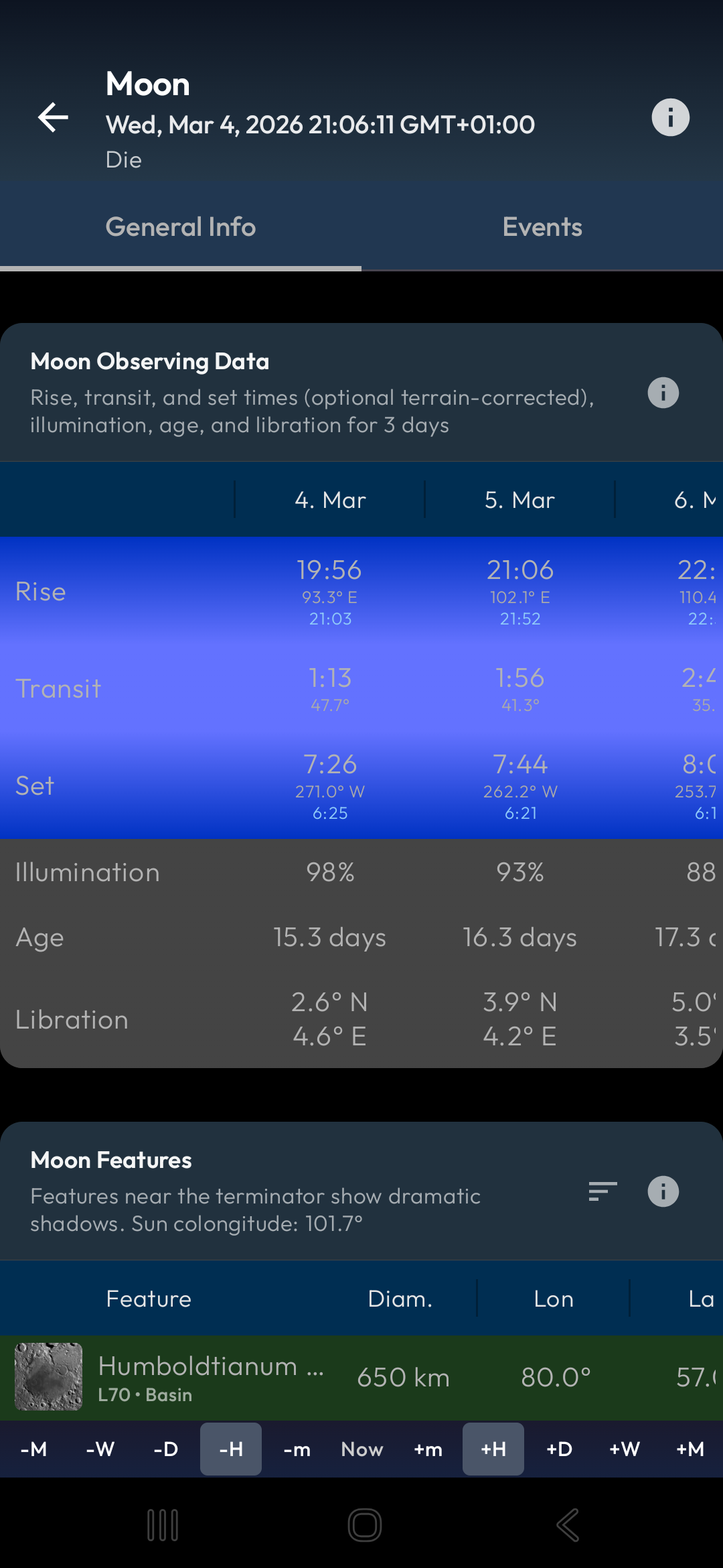 Terrain-Corrected Rise and Set Times