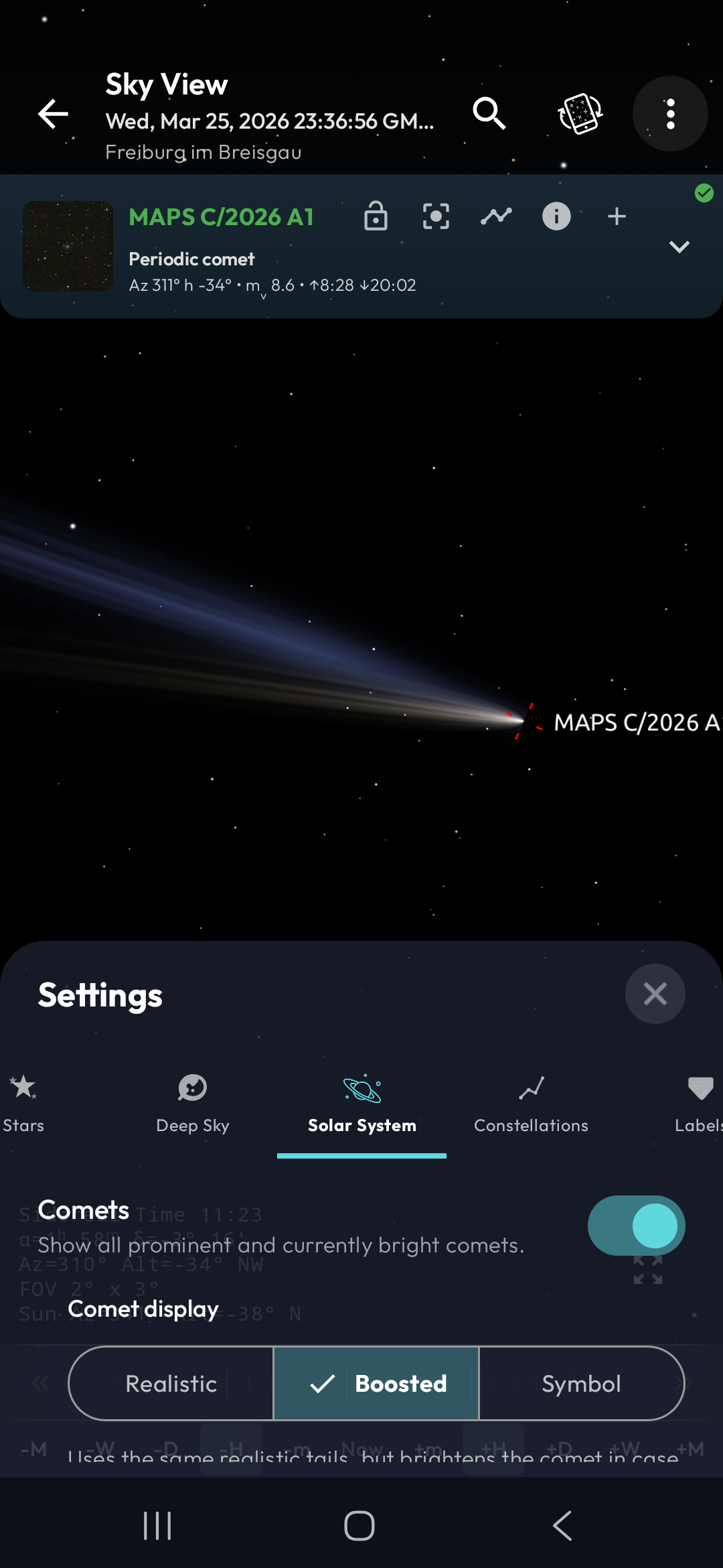 Enhanced Comet View