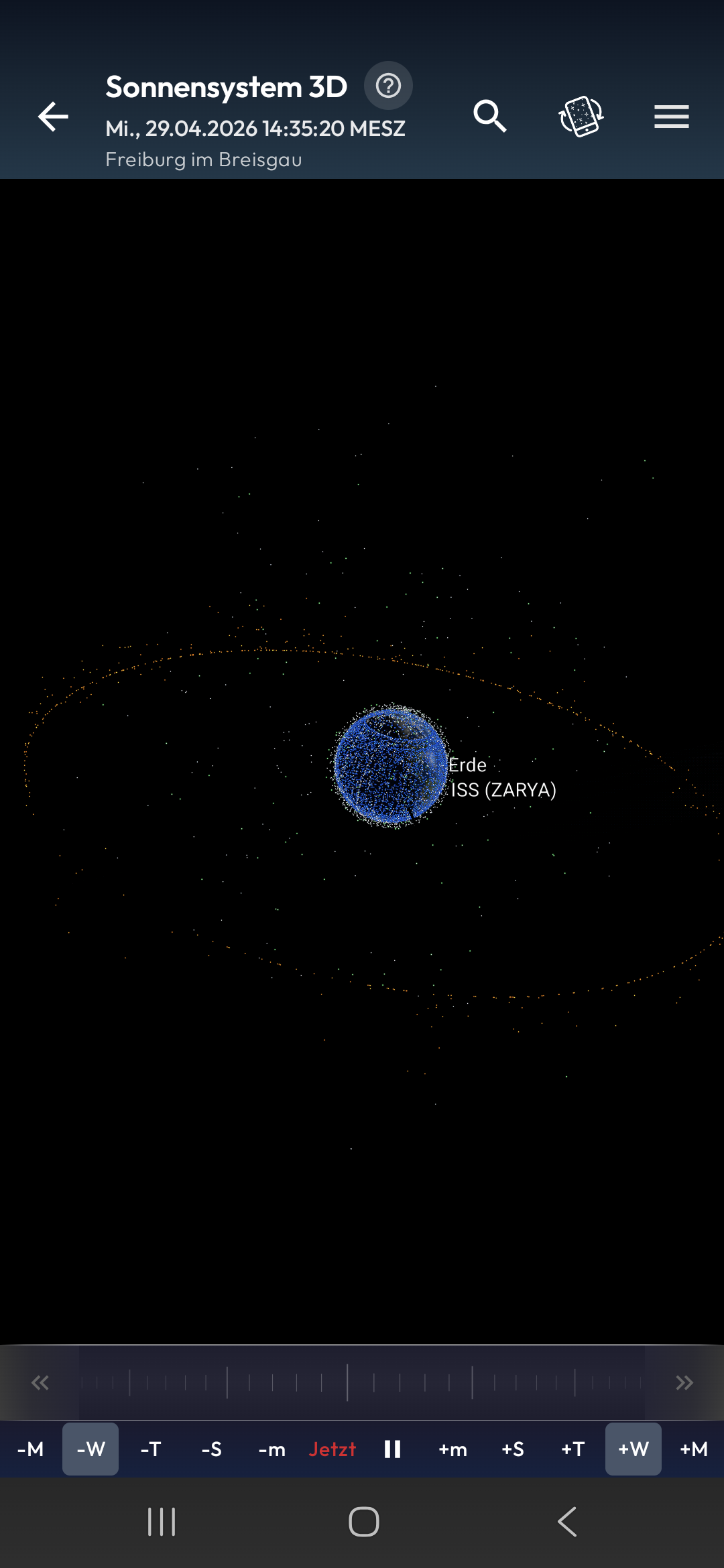 Satellites dans le Système solaire 3D