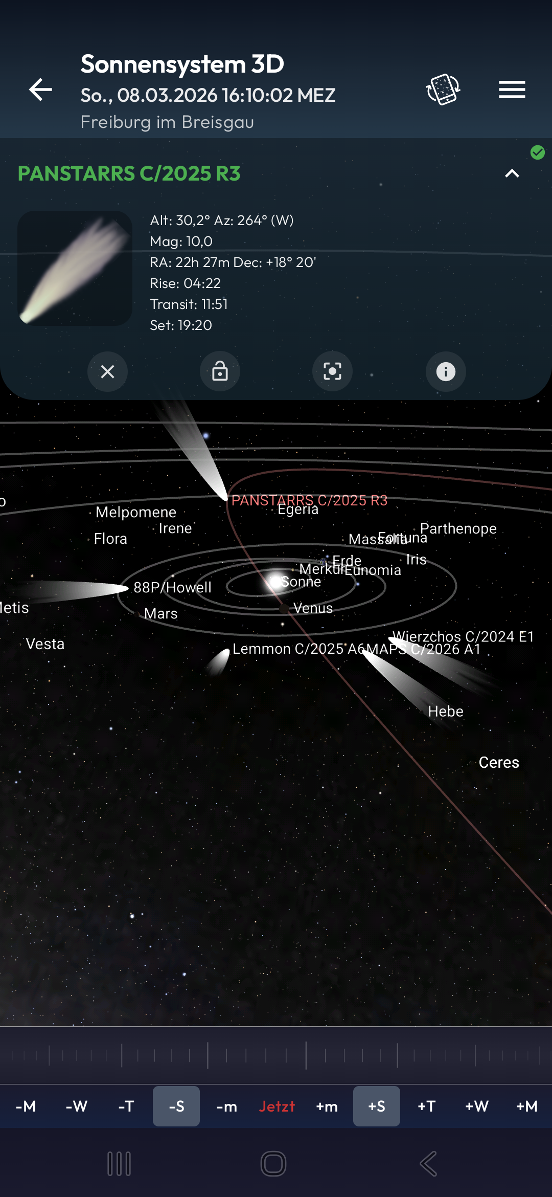 3D Solar System with Comet